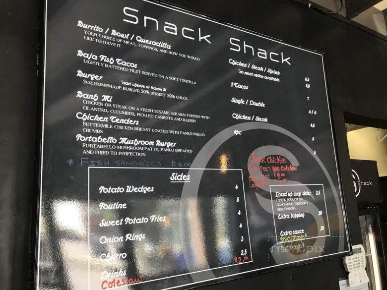 Snack Shack - Toronto, ON menu_pic