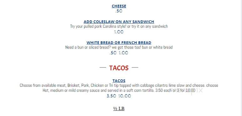 The Cowboy Pit - Oldtown, ID menu_pic