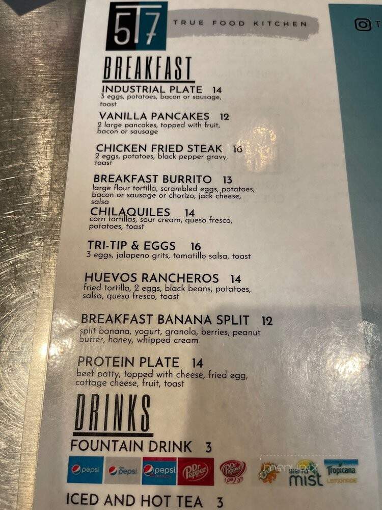 Table 57 - Visalia, CA menu_pic