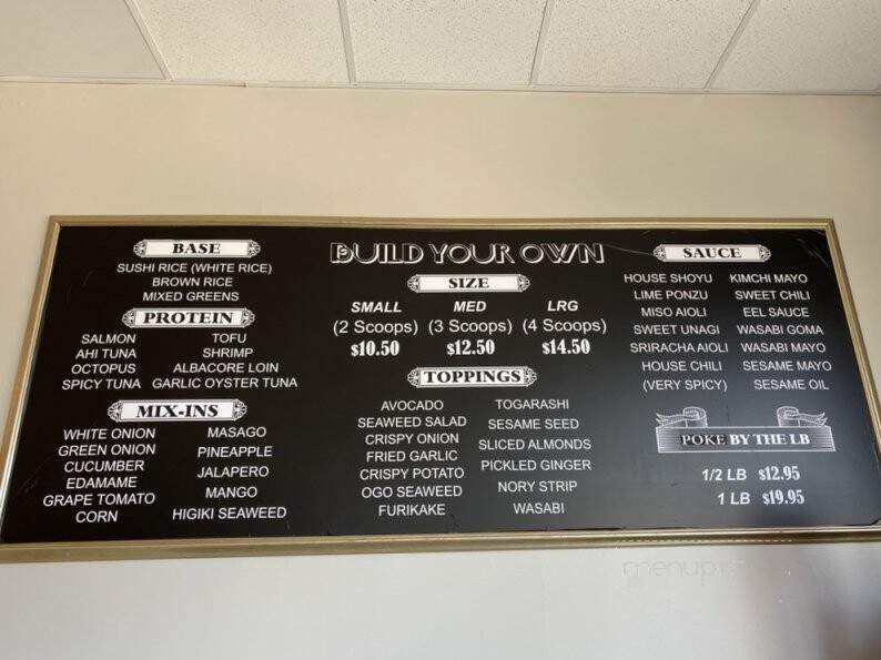 Poketology - San Bernardino, CA menu_pic