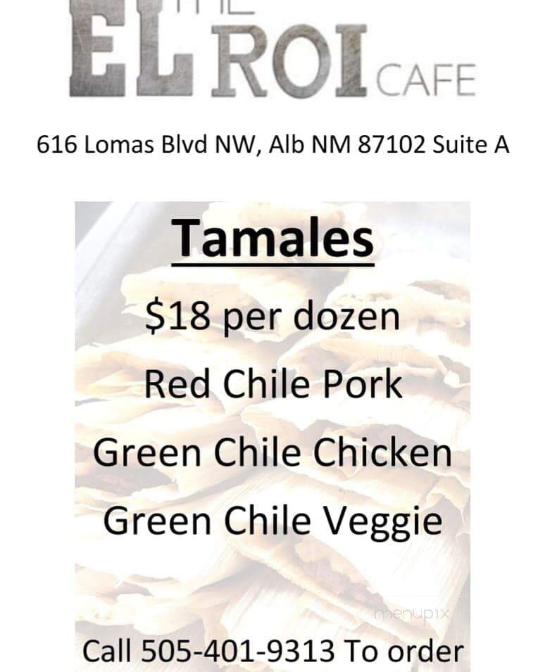The El Roi Cafe - Albuquerque, NM menu_pic