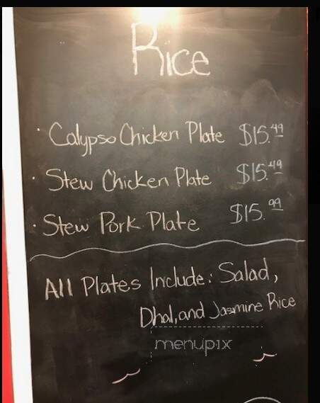 Caribbean Fusion Trini Style - Bethany, OK menu_pic