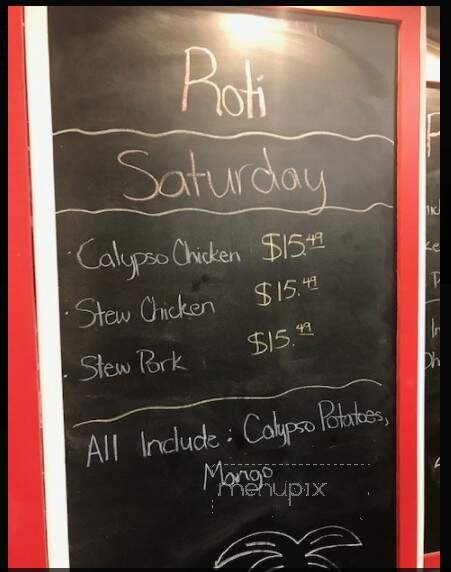 Caribbean Fusion Trini Style - Bethany, OK menu_pic