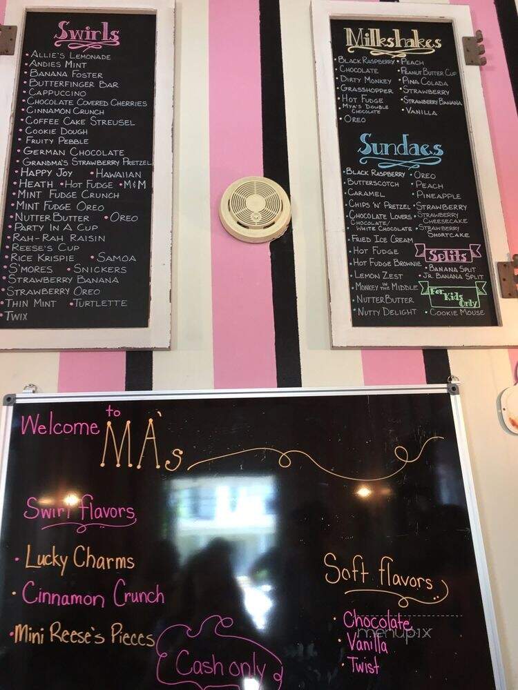 M.A.'s Ice Cream Shop - Mcdonald, PA