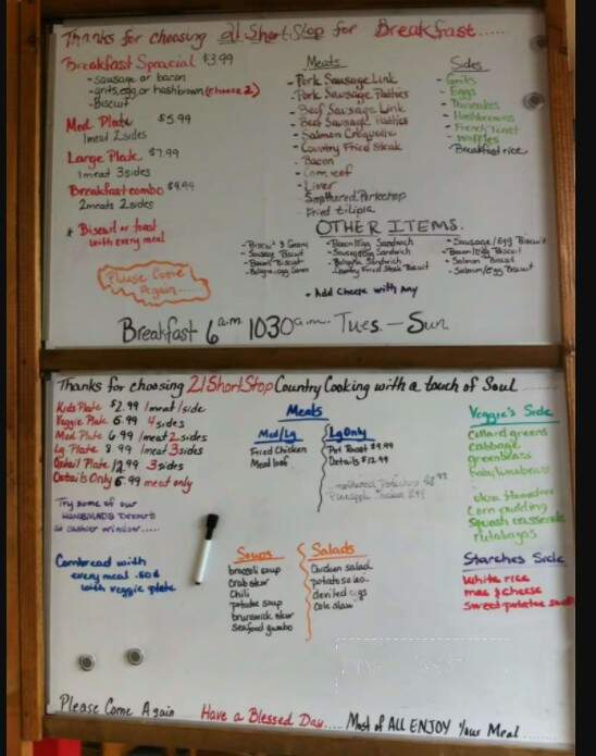 21 Shortstop - Savannah, GA menu_pic