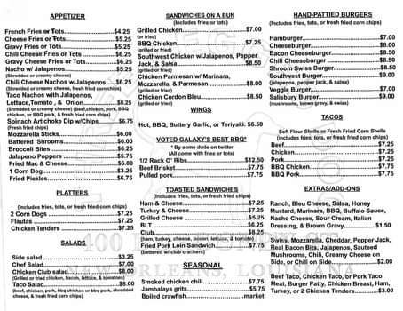 Three Legged Dog - New Orleans, LA menu_pic