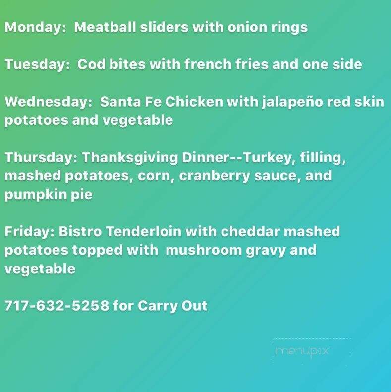 Midway Tavern - Hanover, PA menu_pic