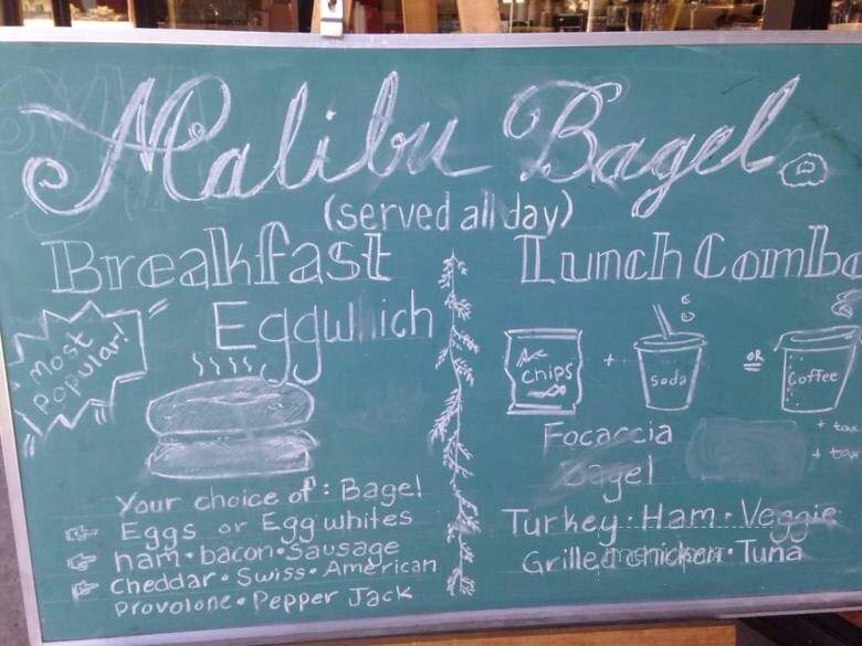Malibu Bagel Cafe - Upland, CA menu_pic