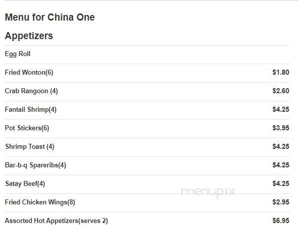 China One - Port St Lucie, FL menu_pic