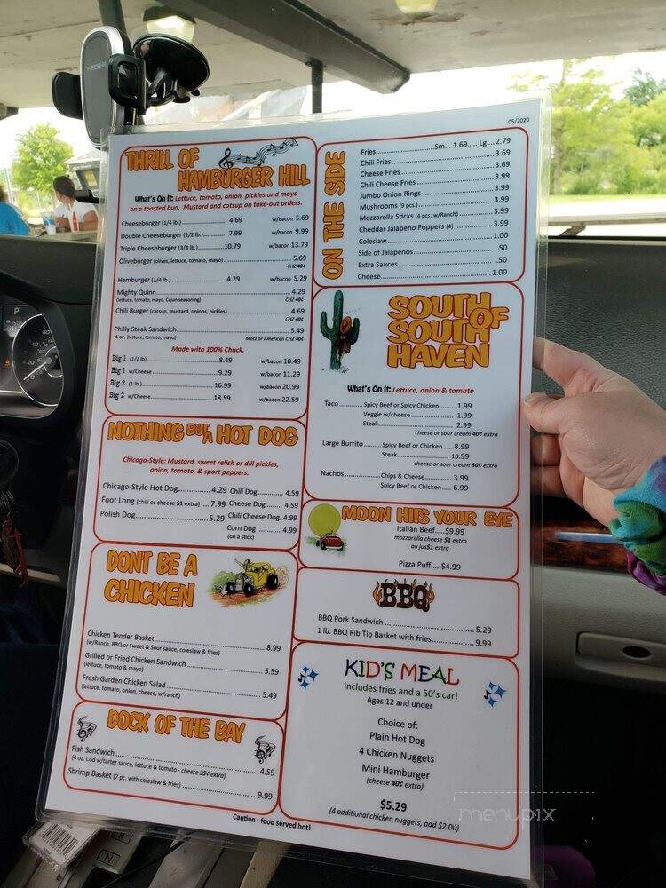 Back To The 50's - South Haven, MI menu_pic