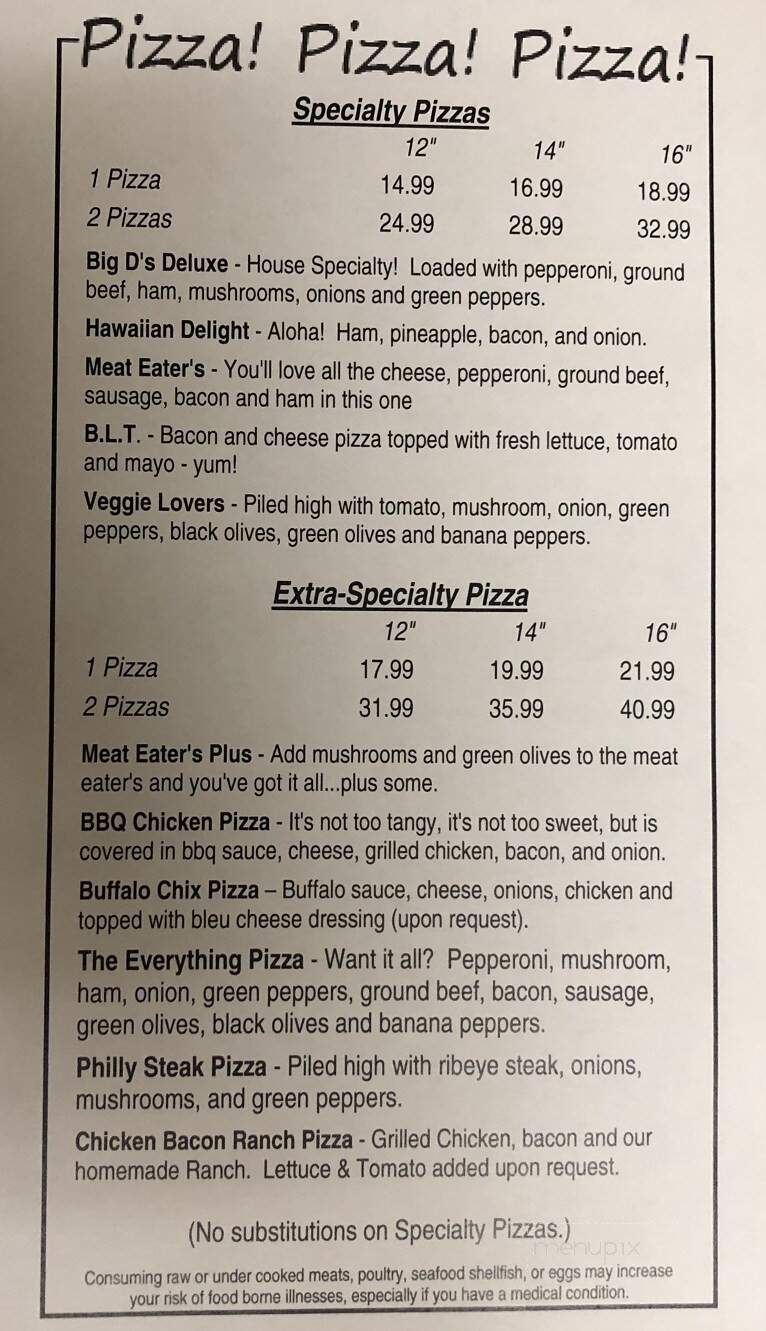 Tina's Pizza & Grill - Davison, MI