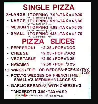 Papino's Pizza - Toronto, ON menu_pic