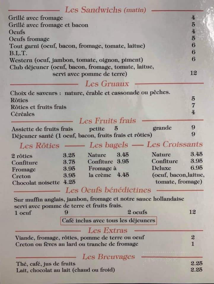 Restaurant Chez Flamand - Saint-Polycarpe, QC menu_pic
