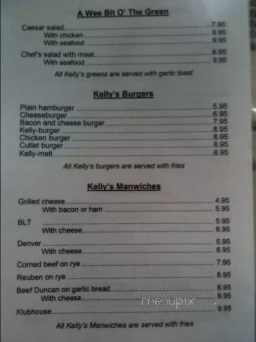 Kelly's Kafe - Saskatoon, SK menu_pic