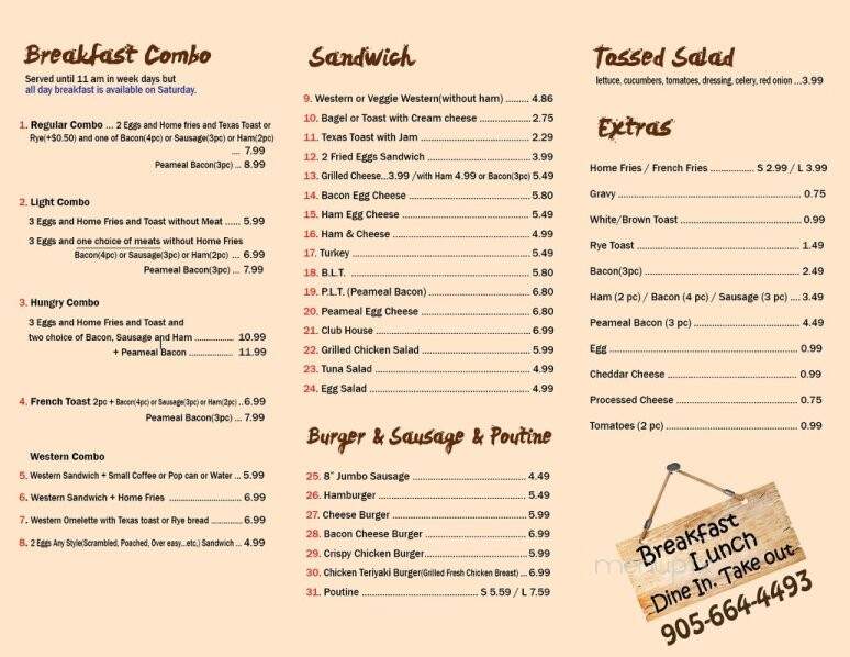 Country Court Cafe and Restaurant - Stoney Creek, ON menu_pic