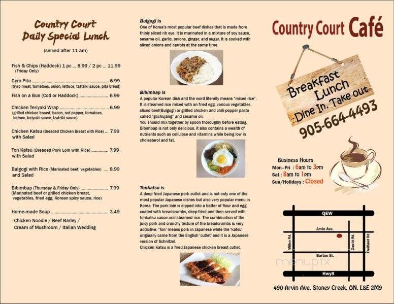 Country Court Cafe and Restaurant - Stoney Creek, ON