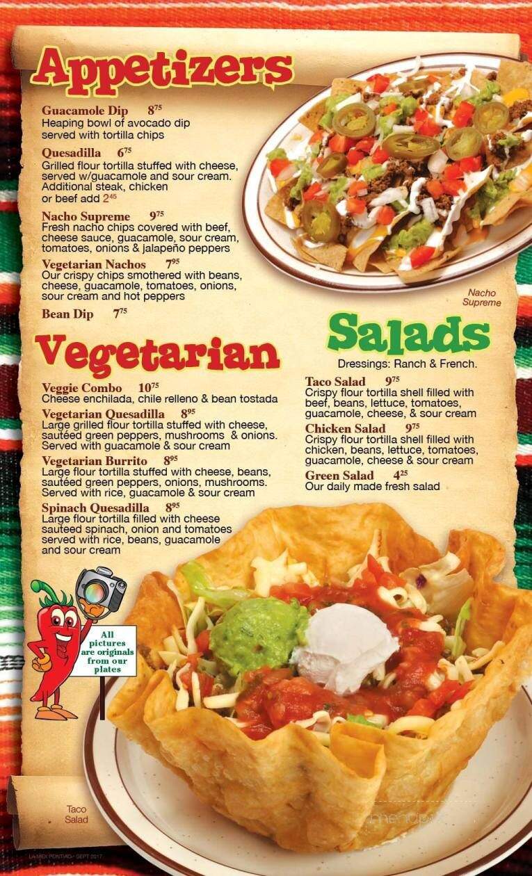 La Mex - Pontiac, IL menu_pic