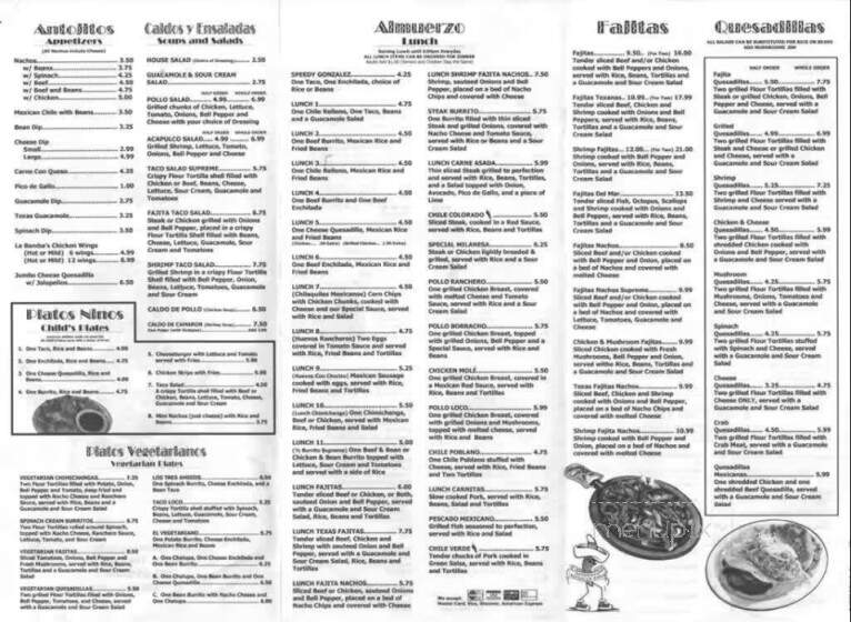 La Bamba - Florence, SC menu_pic