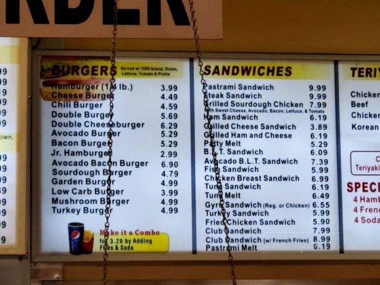 P & G Super Burger - Covina, CA menu_pic