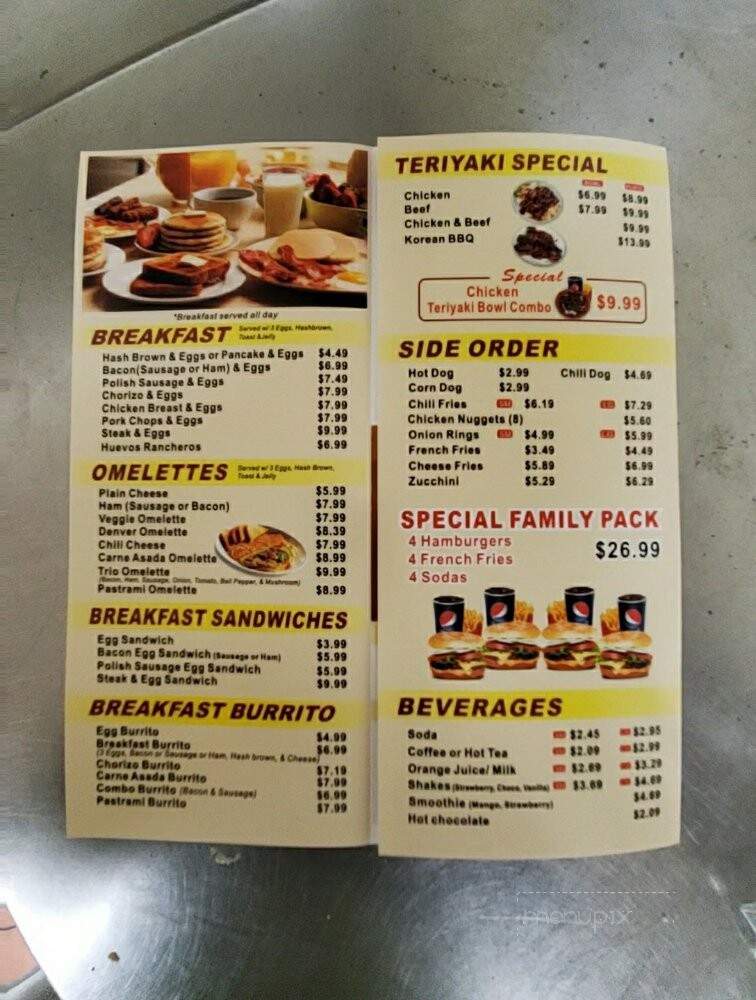 P & G Super Burger - Covina, CA menu_pic