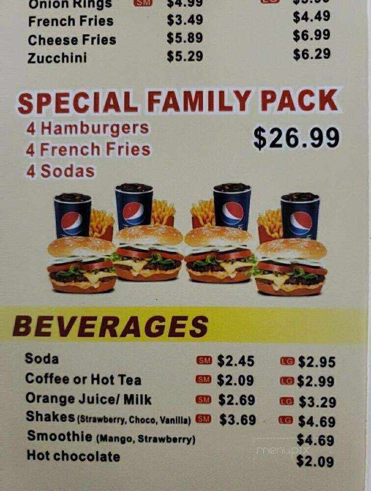 P & G Super Burger - Covina, CA menu_pic