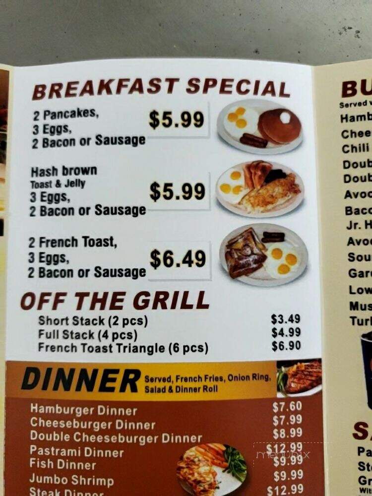 P & G Super Burger - Covina, CA menu_pic