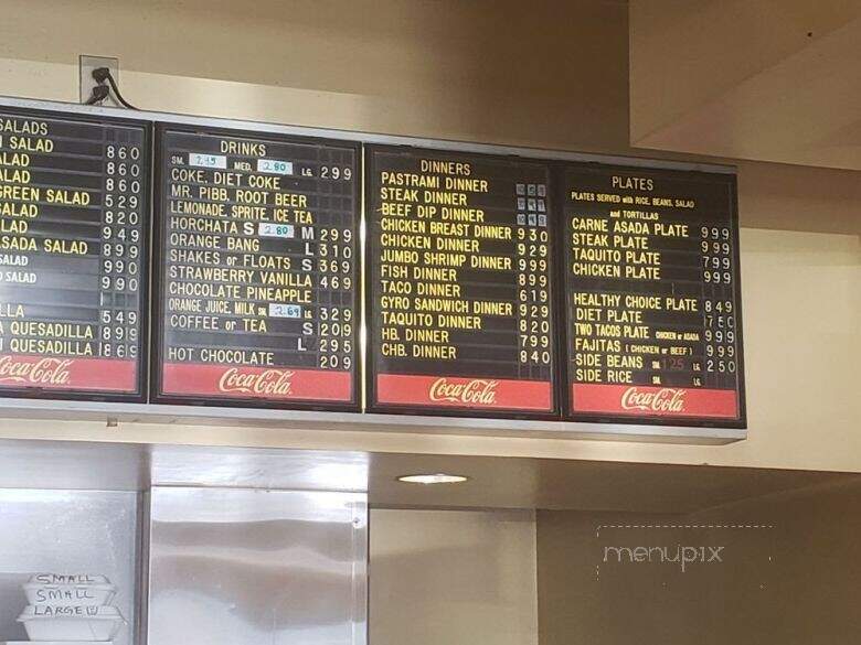 P & G Super Burger - Covina, CA menu_pic