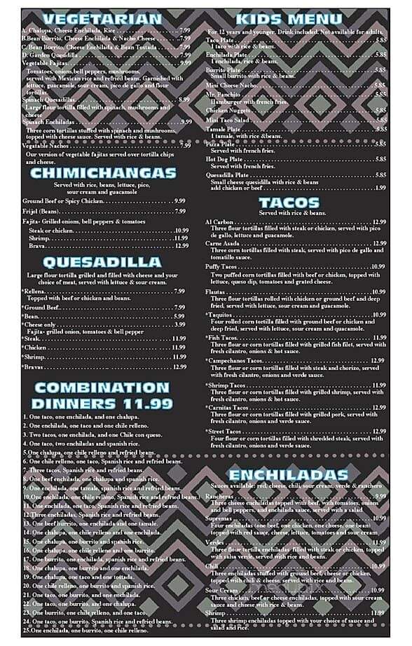 El Patio - Many, LA menu_pic