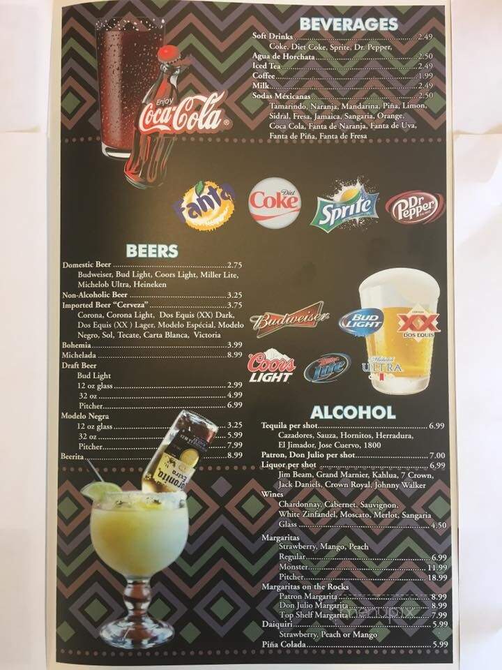 El Patio - Many, LA menu_pic
