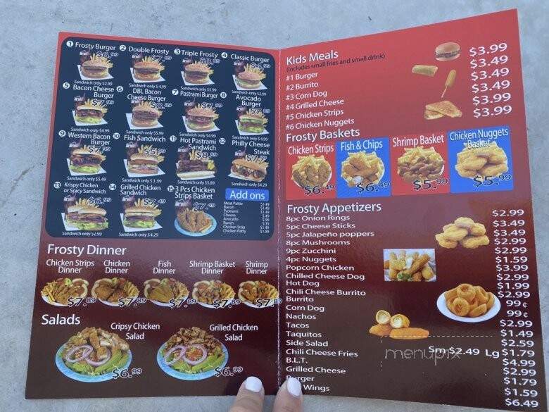 Frosty Drive In - McFarland, CA menu_pic