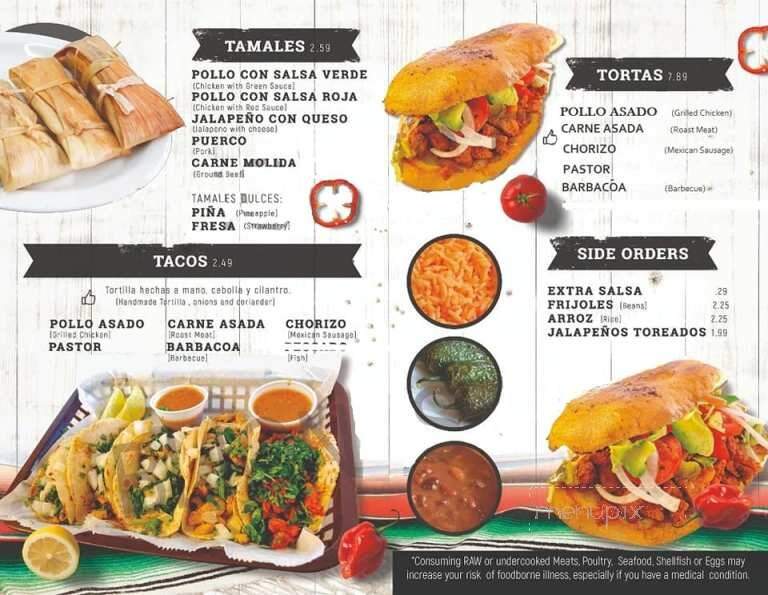 Miss G's Tortas y Tamales - Chattanooga, TN menu_pic
