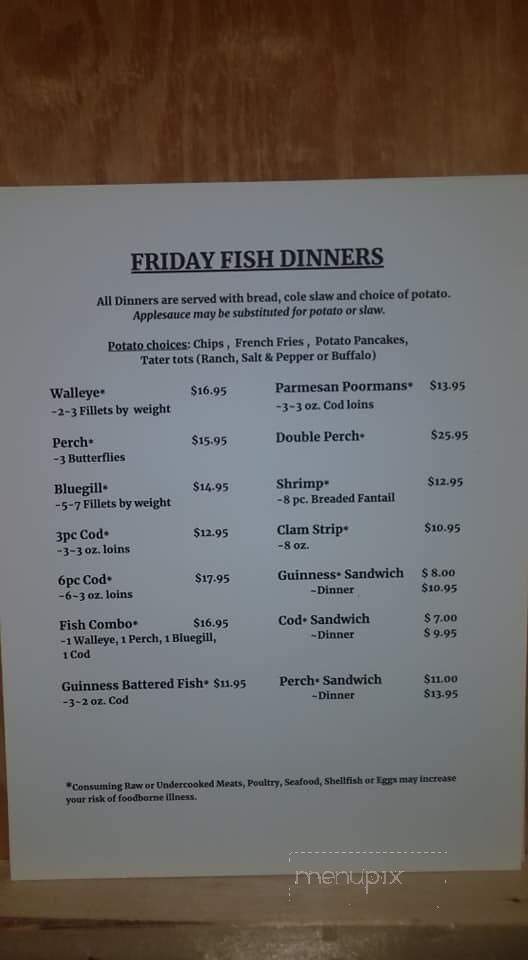 Mikes Bar and Grill - Campbellsport, WI menu_pic