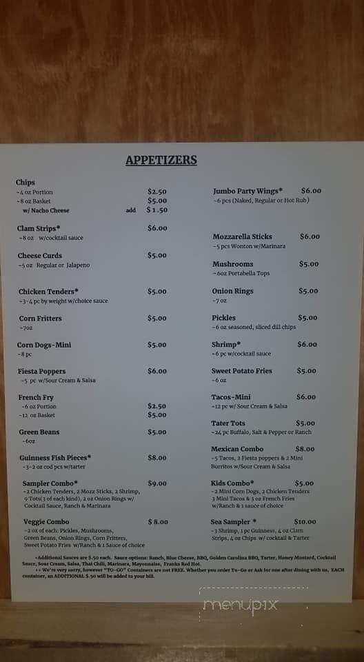 Mikes Bar and Grill - Campbellsport, WI menu_pic