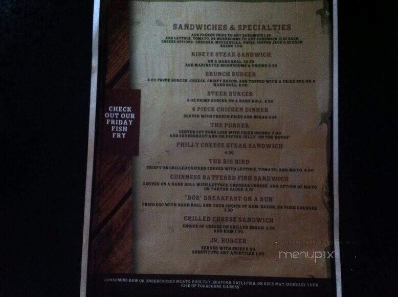 Mikes Bar and Grill - Campbellsport, WI menu_pic