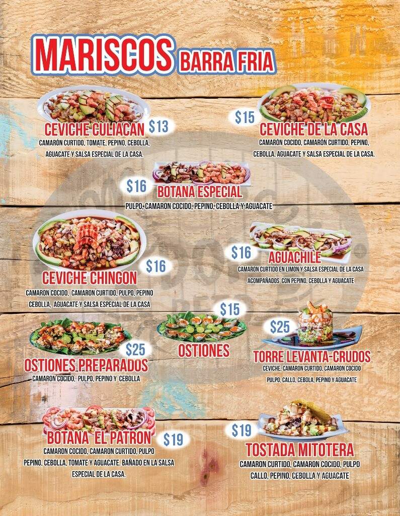 Mariscos Don Beto - Corcoran, CA menu_pic