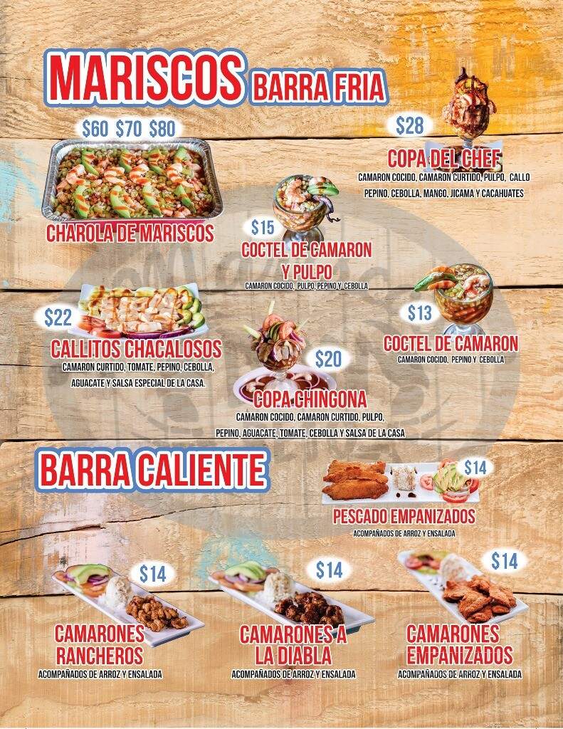Mariscos Don Beto - Corcoran, CA menu_pic
