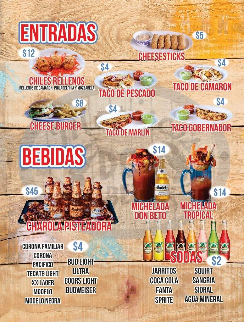 Mariscos Don Beto - Corcoran, CA menu_pic