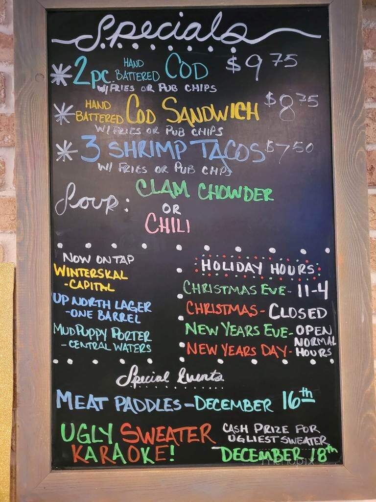 Walk On Bar & Grill - Mount Horeb, WI menu_pic