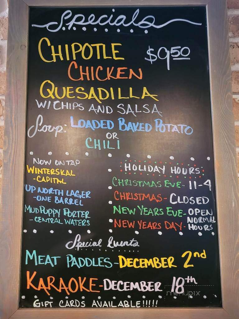Walk On Bar & Grill - Mount Horeb, WI menu_pic