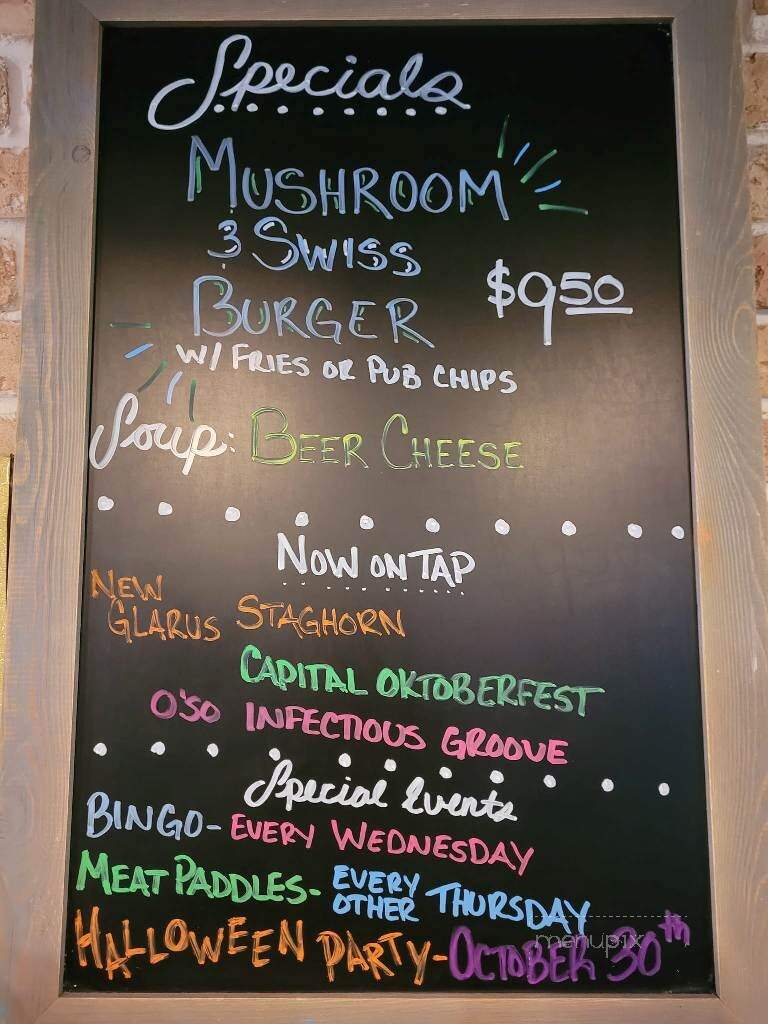 Walk On Bar & Grill - Mount Horeb, WI menu_pic