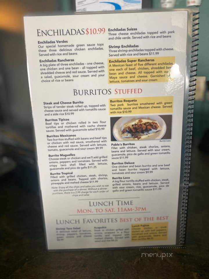 Los Maguelles - Pendleton, IN menu_pic