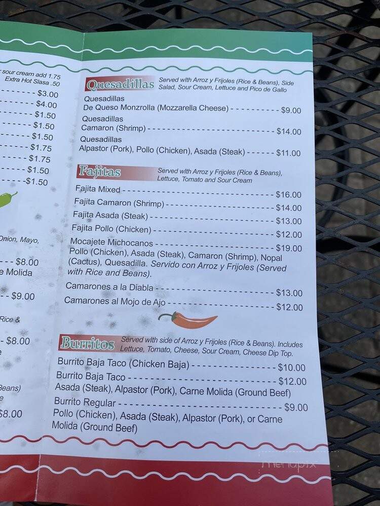 Baja Taco - Crescent City, FL menu_pic
