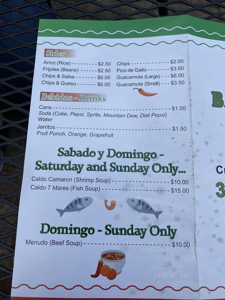 Baja Taco - Crescent City, FL menu_pic