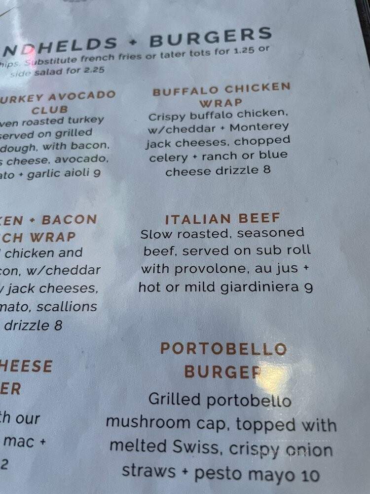 Sidetrack Cafe - Cleveland, OH menu_pic