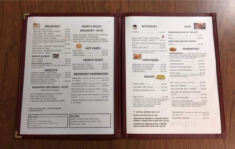 Dan Patch Cafe - Oxford, IN menu_pic
