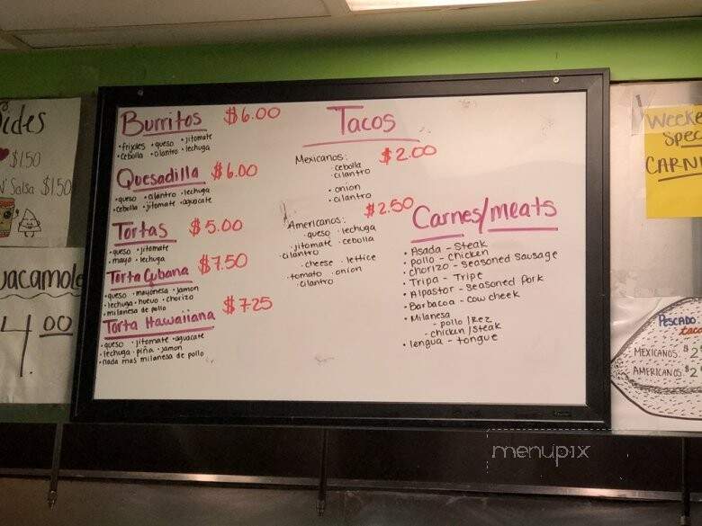 Carniceria San Jose - Warsaw, IN menu_pic