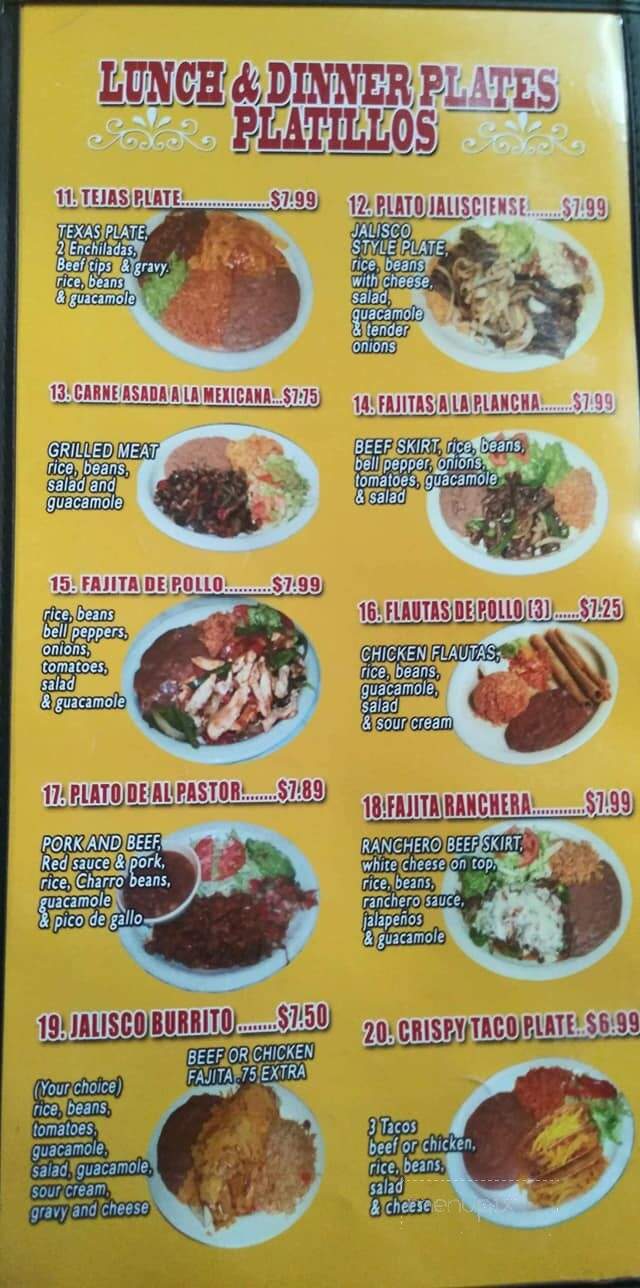 Family Mexican Restaurant - San Antonio, TX menu_pic