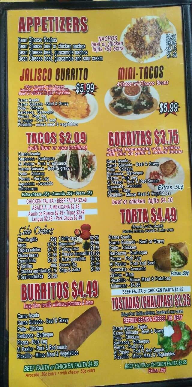 Family Mexican Restaurant - San Antonio, TX menu_pic
