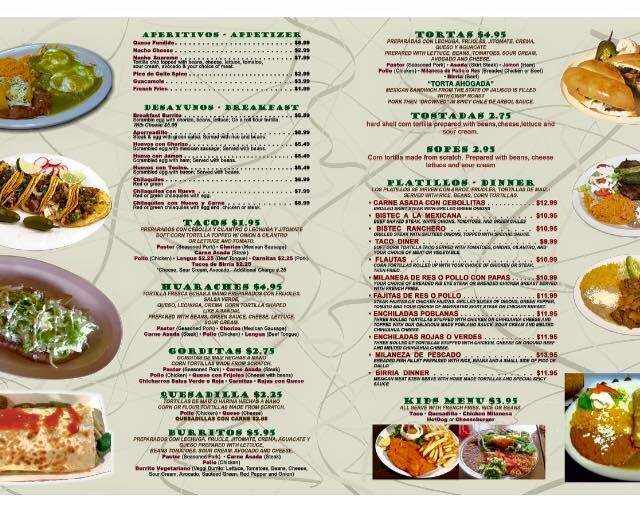 La Cocina Jalisciese - Evergreen Park, IL menu_pic
