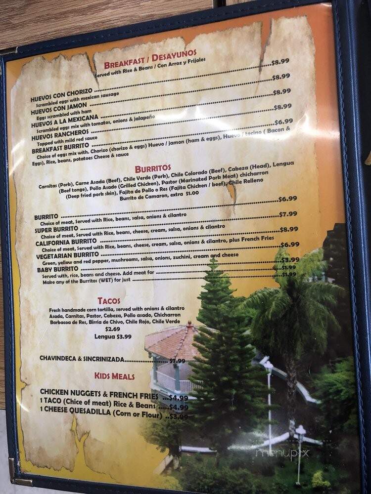 Morena's Taqueria - Ceres, CA menu_pic